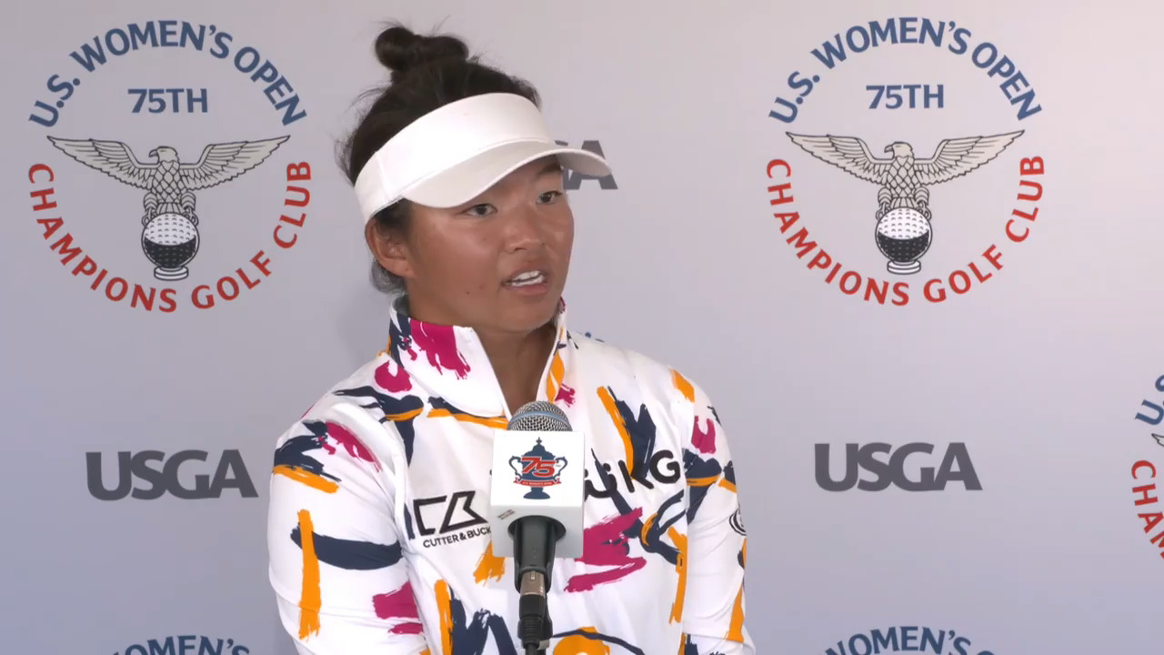 Megan Khang Opening Round Interview at the 2020 U.S. Women’s Open ...