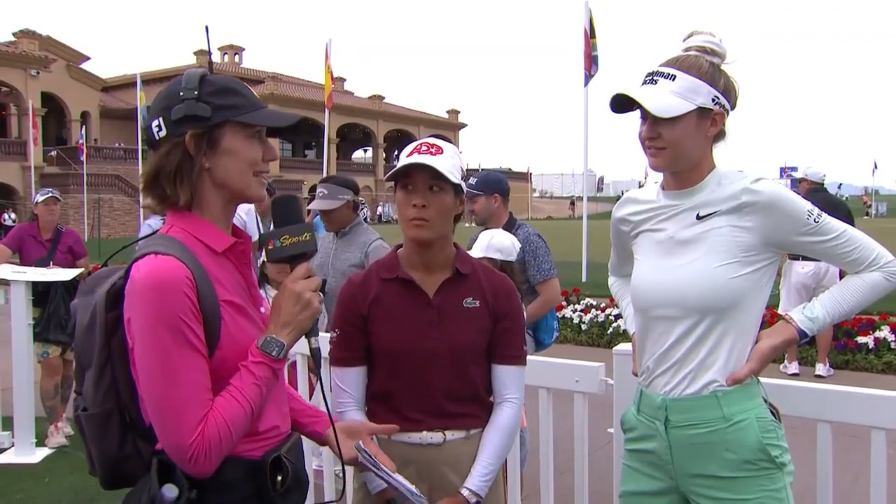 Celine Boutier and Nelly Korda First Round Interview | 2024 Ford Championship presented by KCC