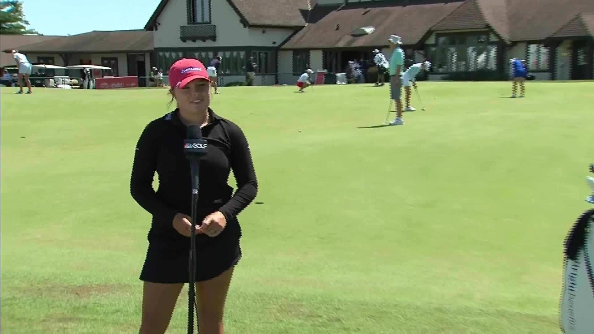 Lauren Stephenson First Round Interview at the 2021 Meijer LPGA Classic ...