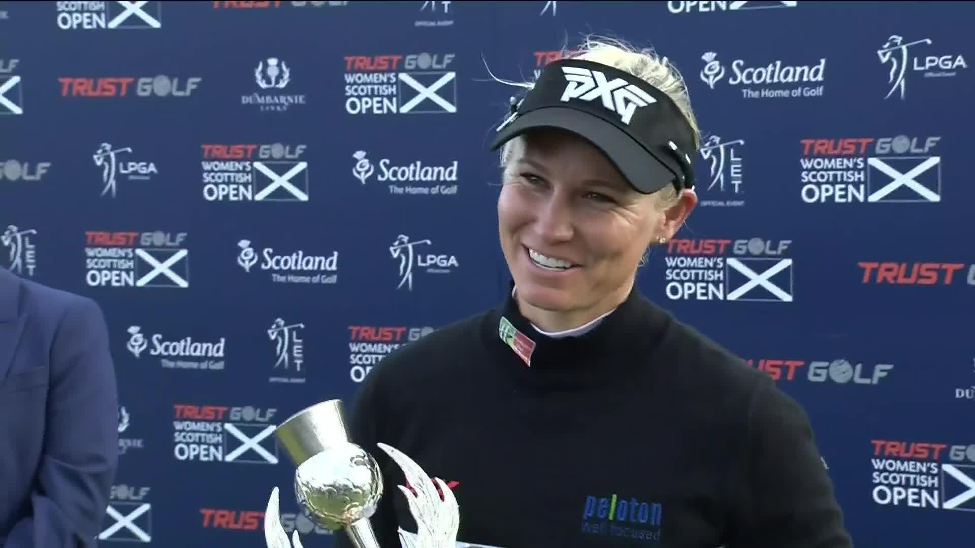 Ryann O'toole Winner's Interview at the Trust Golf Women's Scottish ...