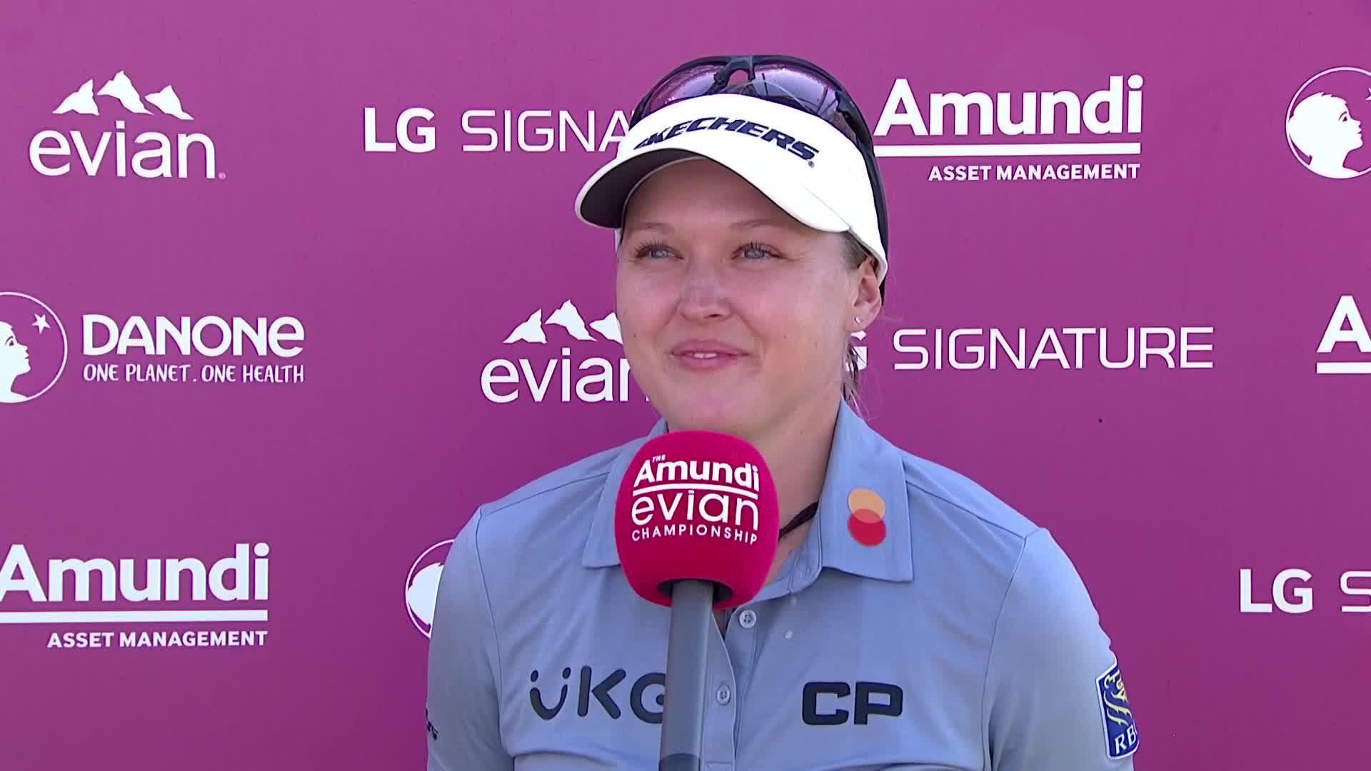 Brooke Henderson Final Round Interview at the 2022 Amundi Evian ...