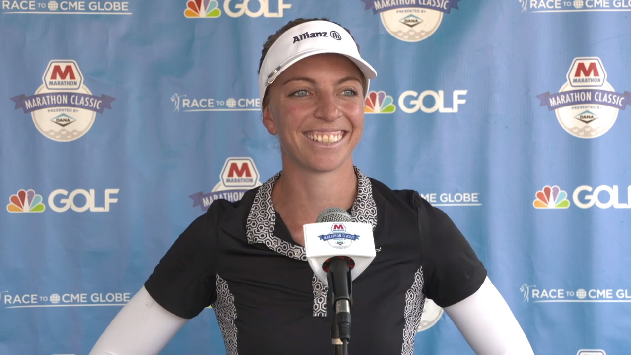 Sophia Popov Round 1 Interview at the Marathon LPGA Classic | Epson Tour