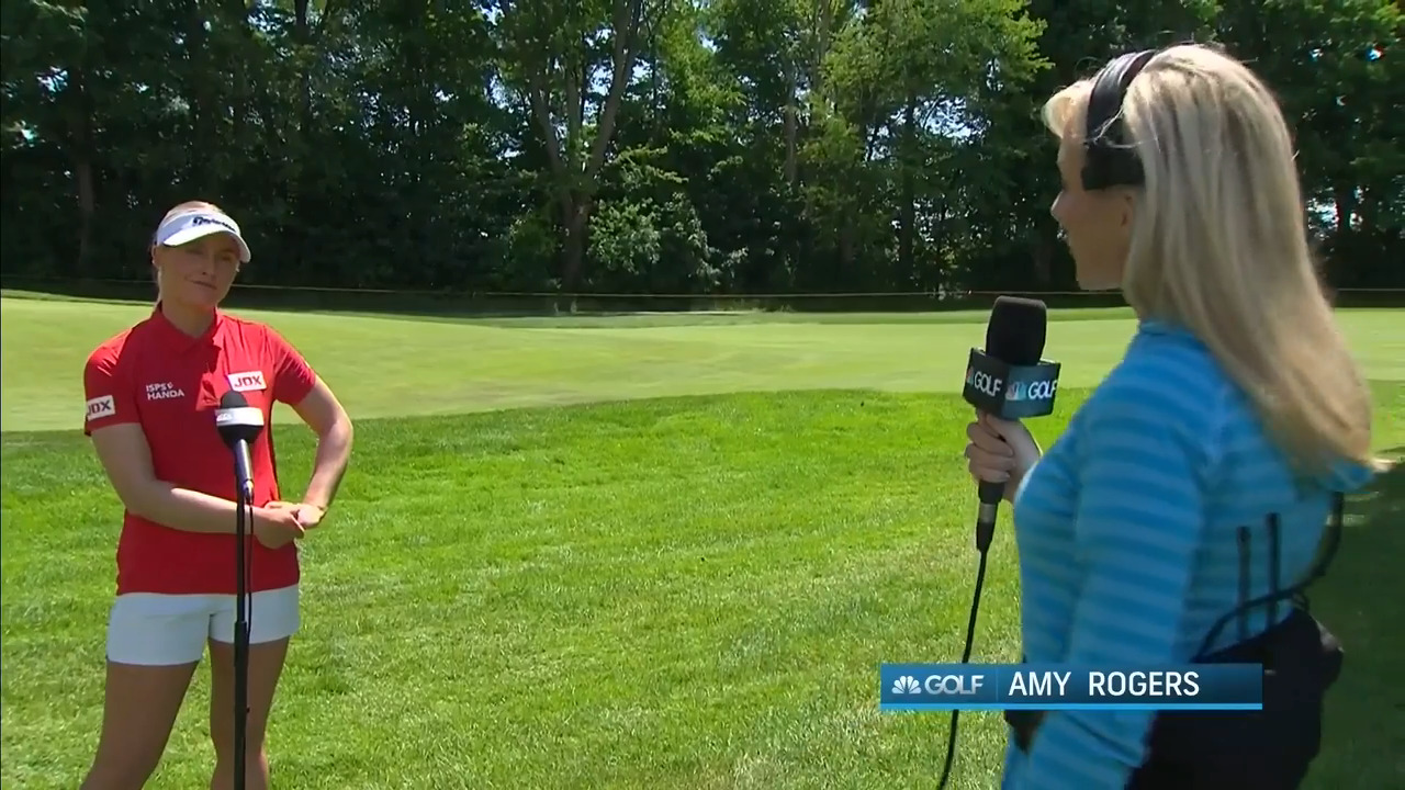 Charley Hull First Round Interview at the 2021 Meijer LPGA Classic | LPGA |  Ladies Professional Golf Association