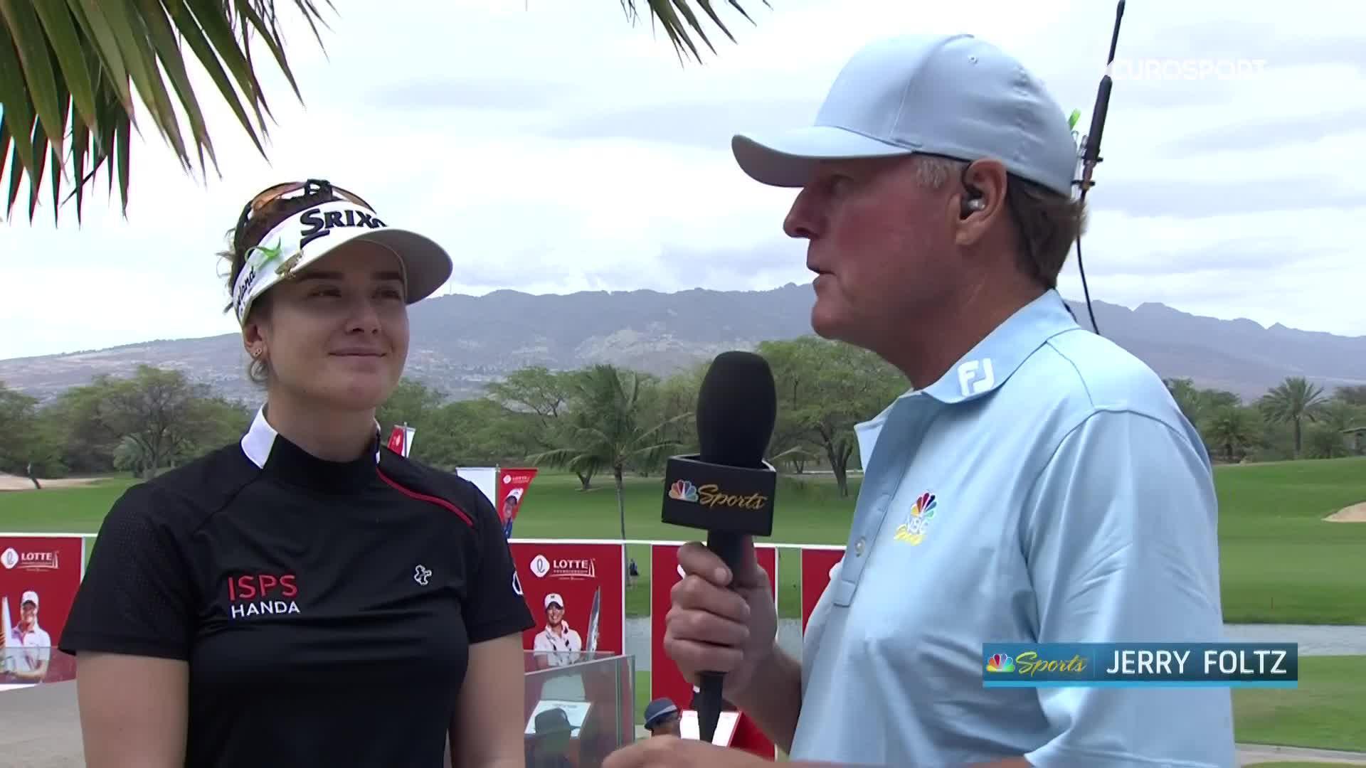 Hannah Green Opening Round Interview at the 2022 LOTTE Championship ...