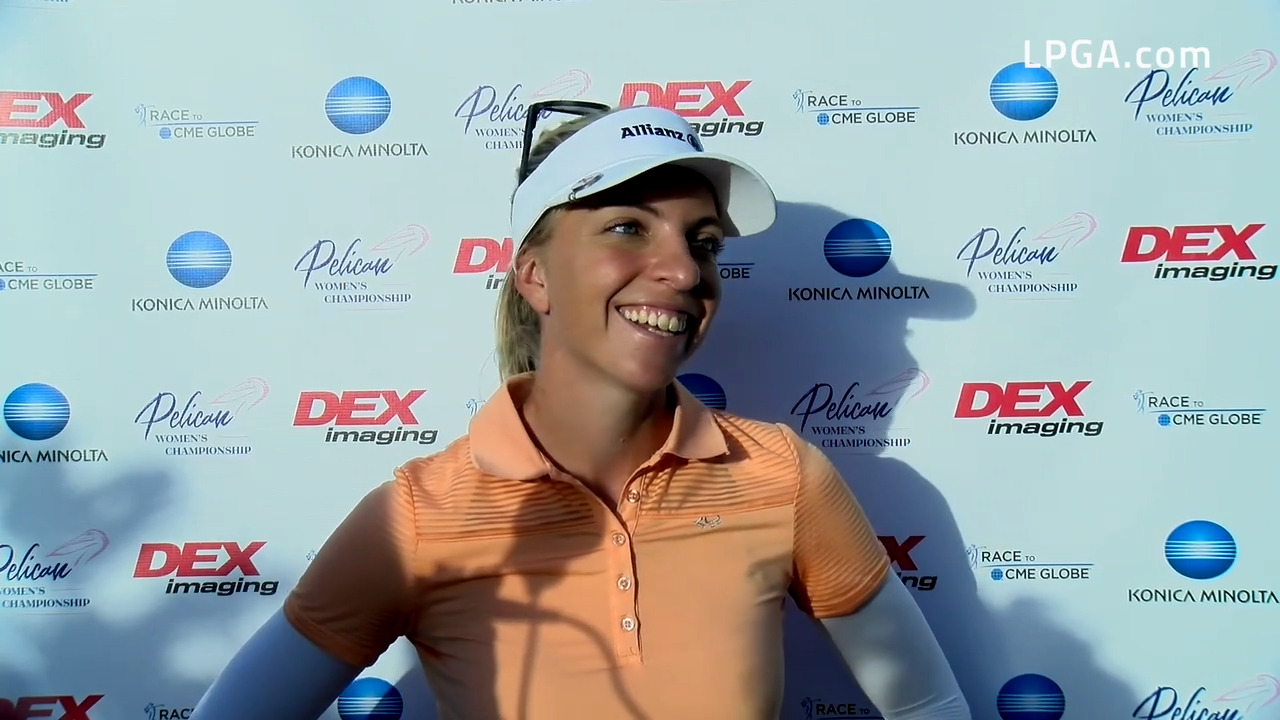 Sophia Popov Round 1 Interview at the Pelican Womens Championship ...