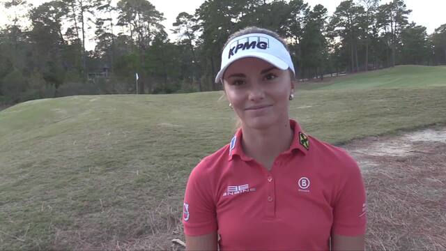 Klara Spilkova Fifth Round Interview and Highlights 2018 LPGA Q-Series ...