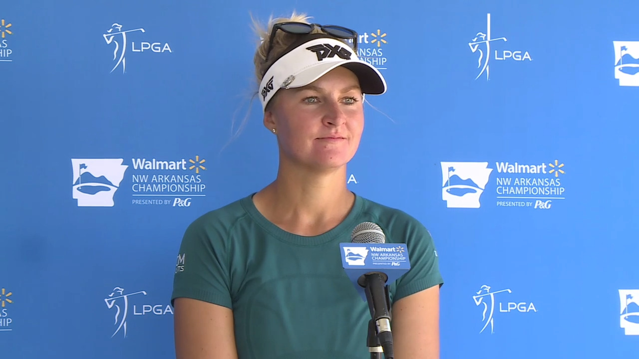 Anna Nordqvist Opening Round Interview at the Walmart NW Arkansas ...