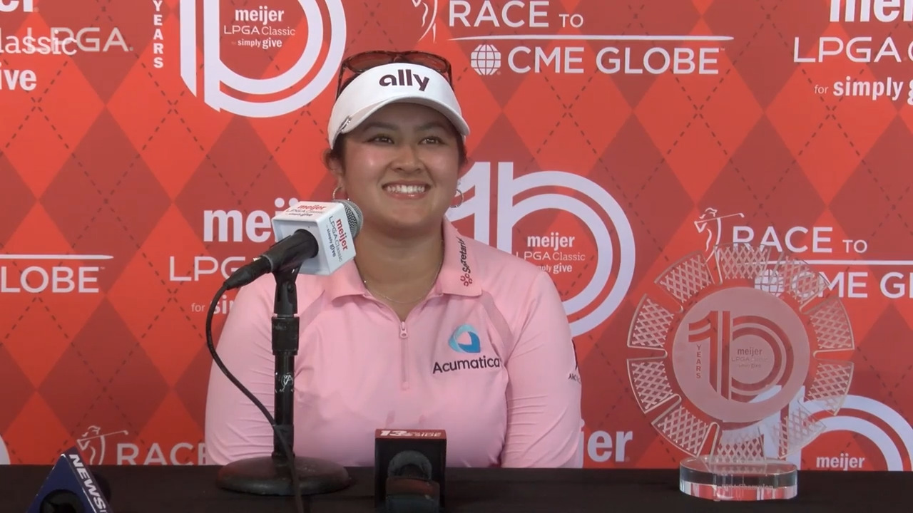 Lilia Vu Winning Press Conference 2024 Meijer LPGA Classic for Simply Give