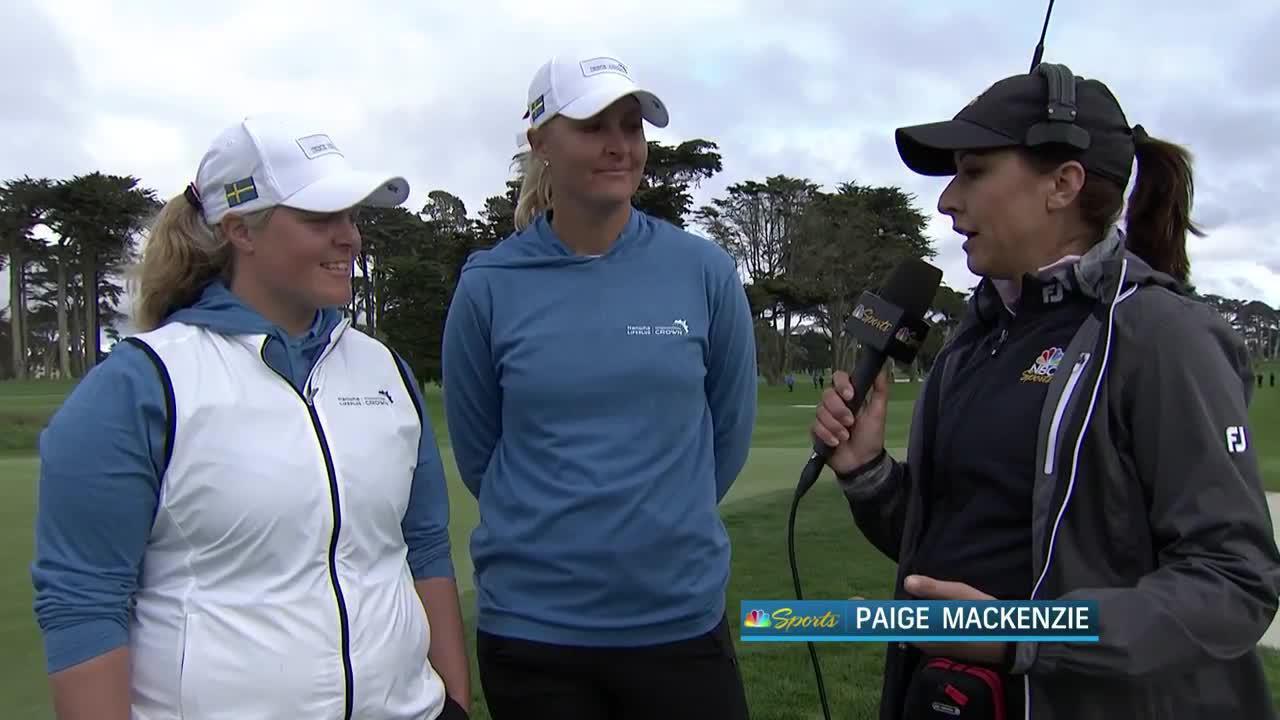 Anna Nordqvist and Caroline Hedwall Day 3 Interview | 2023 Hanwha ...