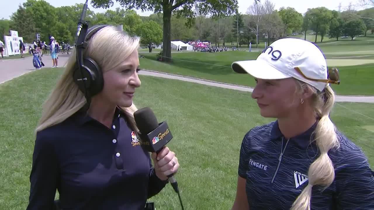 Maddie Szeryk First Round Interview | 2023 Cognizant Founders Cup | LPGA |  Ladies Professional Golf Association