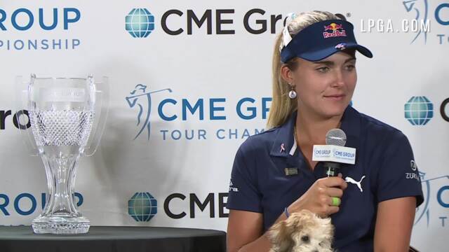 Lexi Thompson Winners Press Conference At The 2018 Cme Group Tour