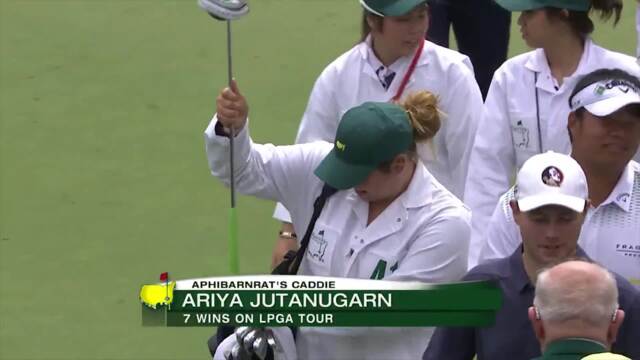 Ariya Jutanugarn Caddies at 2018 Masters Par 3 Contest | LPGA | Ladies ...