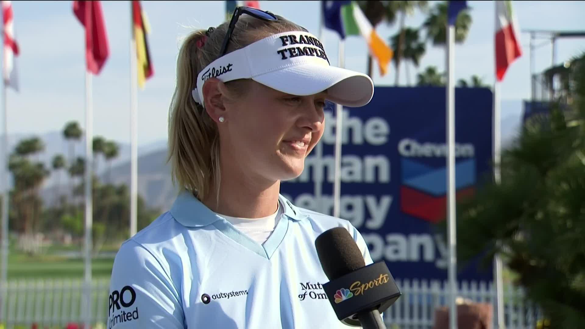 Jessica Korda Third Round Interview at the 2022 Chevron Championship ...