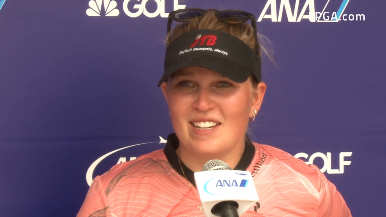 Nanna Koerstz Madsen Second Round Interview at the ANA Inspiration | LPGA | Ladies Professional ...