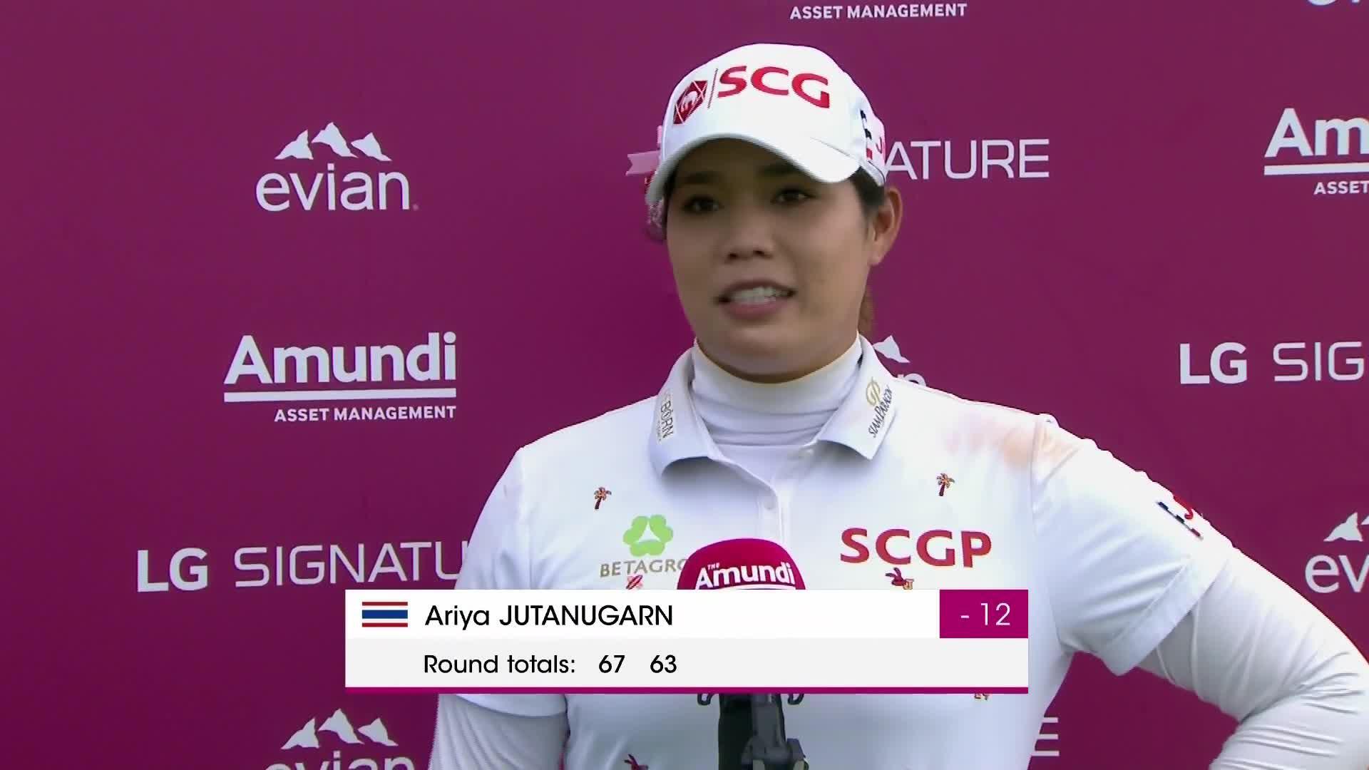 Ariya Jutanugarn Second Round Interview at the 2021 Amundi Evian