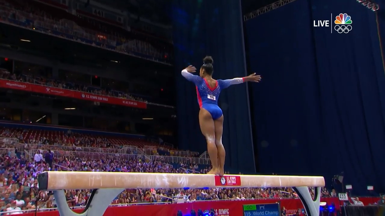 Jordan Chiles Beam Day 1 | Gymnastics U.S. Olympic Team Trials 2021