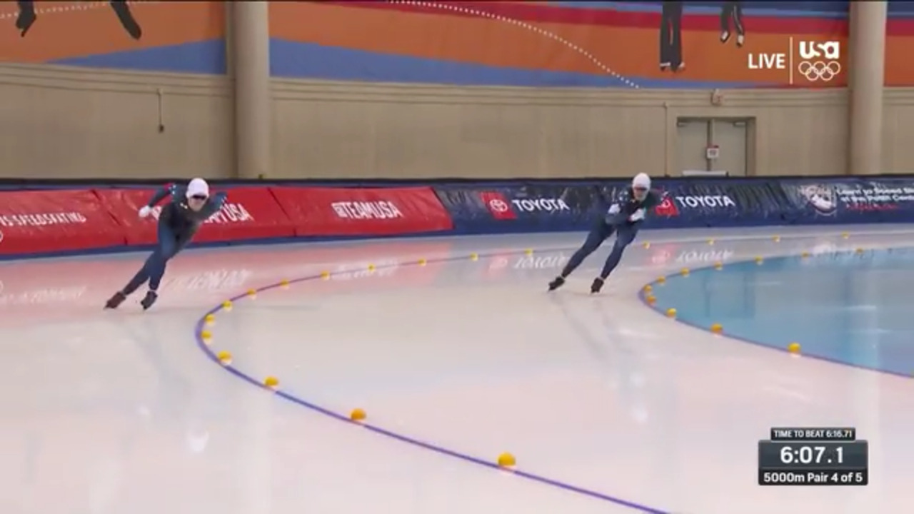  Ethan Cepuran Wins the Men's 5000 Meter | Long Track Speedskating U.S. Olympic Team Trials