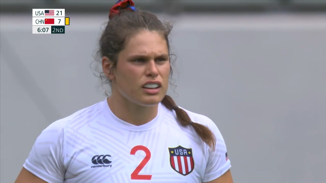 Illona Maher Scores Two Tries Against China | Rugby | Tokyo 2020