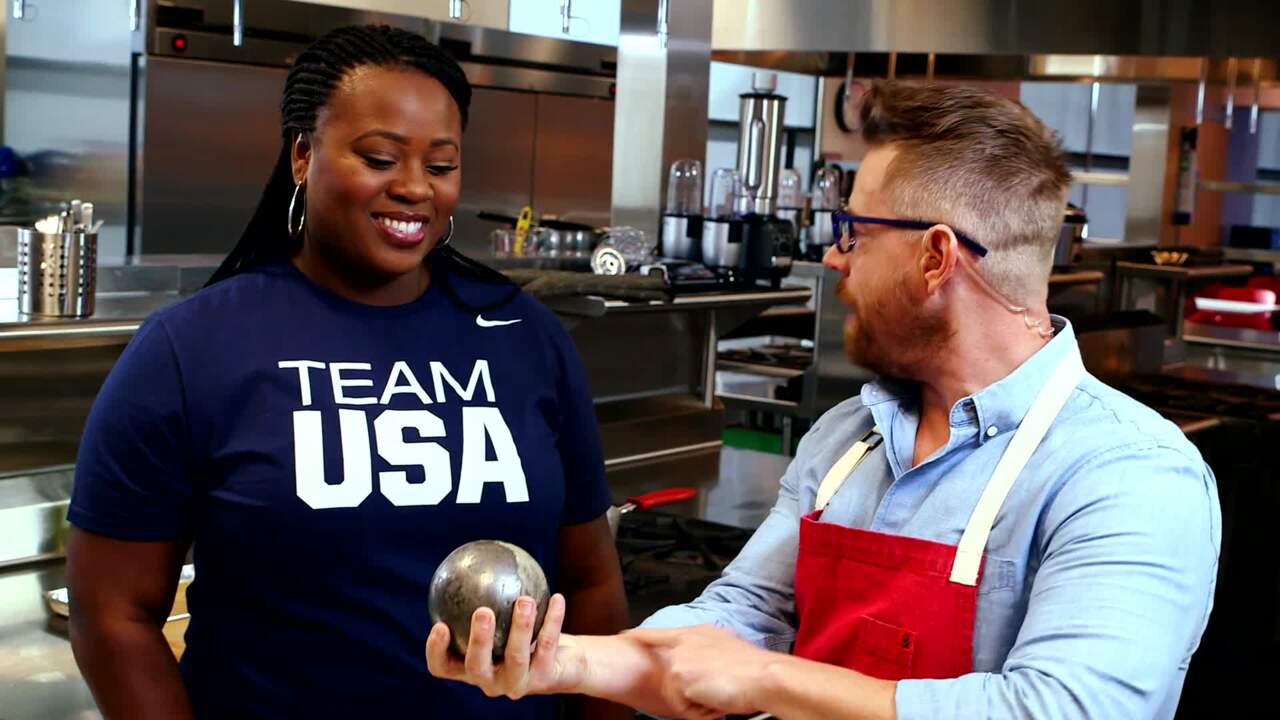 Cooking With Team USA | Make A Meatball The Size Of A Shot Put With Michelle Carter