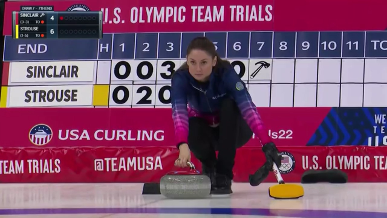 U.S. Olympic Team Curling Trials Highlights | Sinclair vs. Strouse