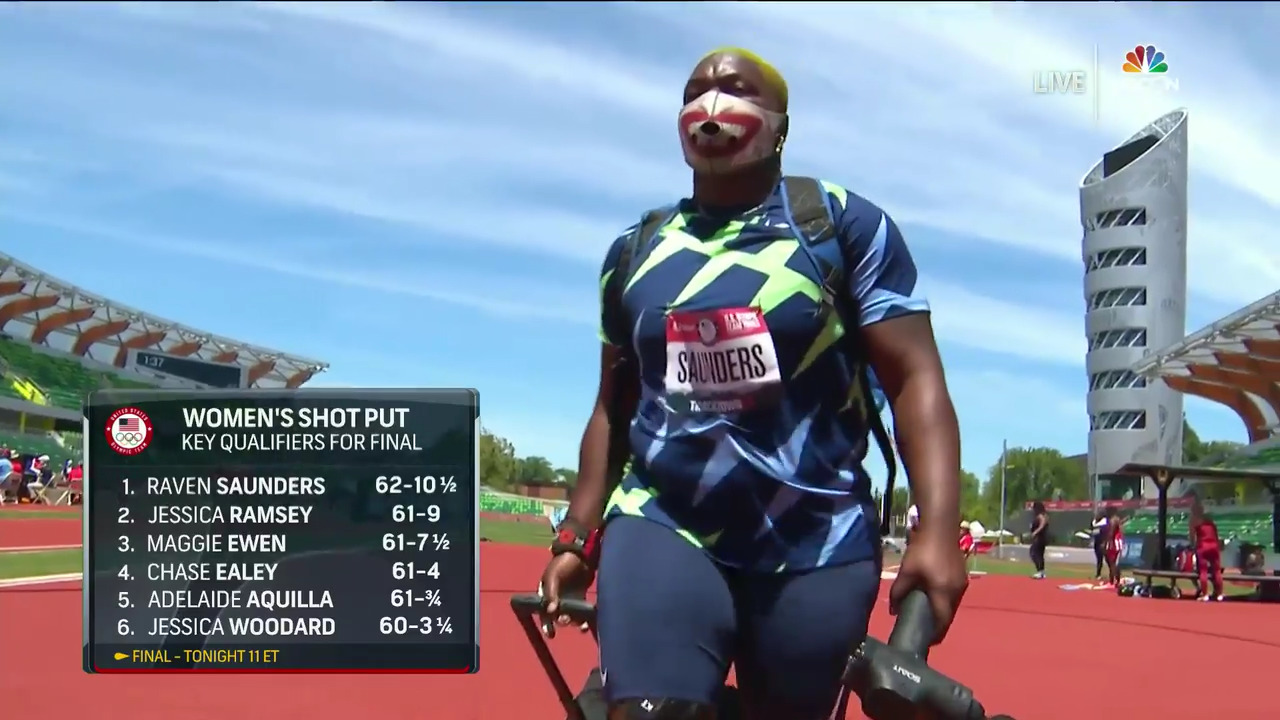 Raven Saunders Women's Shot Put Qualifying Round | Track & Field U.S. Olympic Team Trials 2021