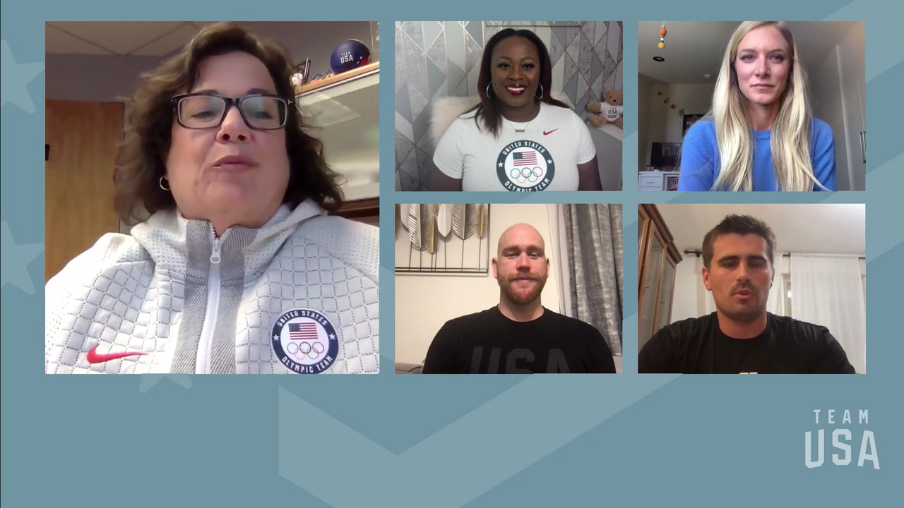 Alex Bowen, Michelle Carter, Emma Coburn, Ben Hallock | Tokyo 2020 Team USA Virtual Media Summit