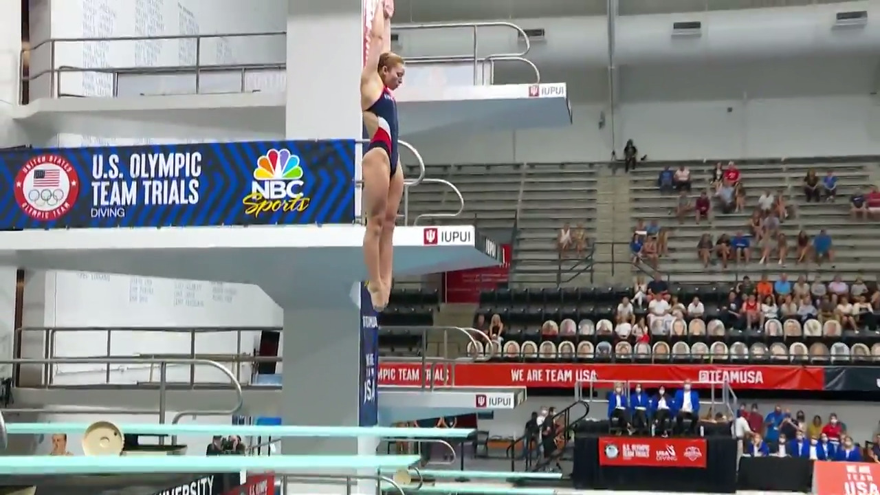 Hailey Hernandez Women's 3-Meter Springboard Final Dive | Diving U.S. Olympic Team Trials