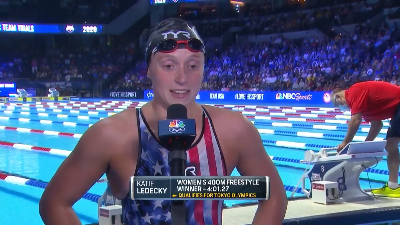 Katie Ledecky Women's 400M Free Final| Swimming U.S. Olympic Team Trials 2021