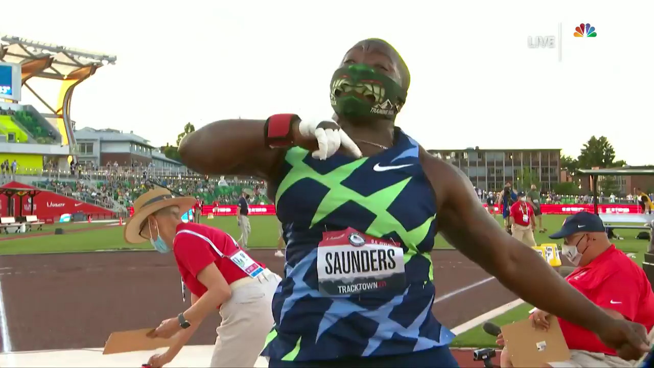 Raven Saunders Olympic Trials Record Shot Put Throw | Track & Field U.S. Olympic Team Trials 2021