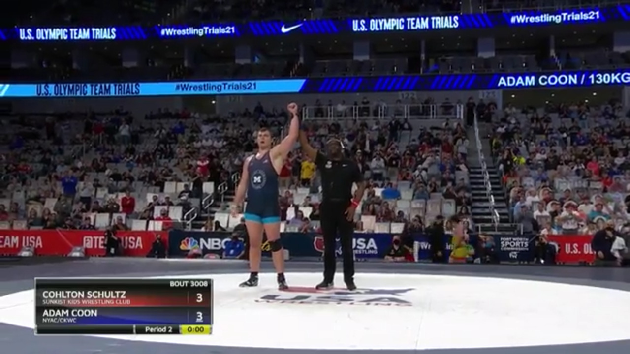 Adam Coon VS Cohlton Schultz - Men's Greco-Roman (130 kg) | Wrestling U.S. Olympic Team Trials 2020