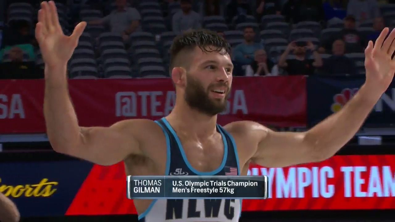Thomas Gilman VS Vitali Arujau - Men's freestyle (57 kg.) | Wrestling U.S. Olympic Team Trials 2020
