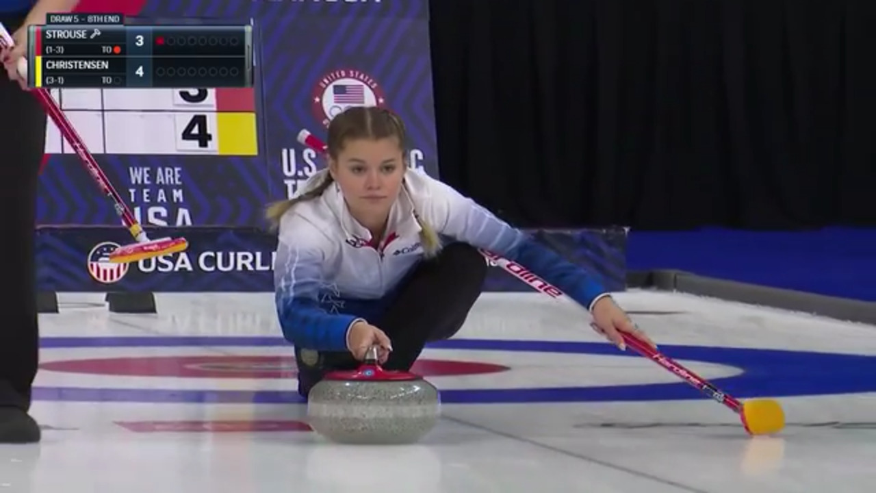 U.S. Olympic Team Curling Trials Highlights | Strouse vs. Christensen