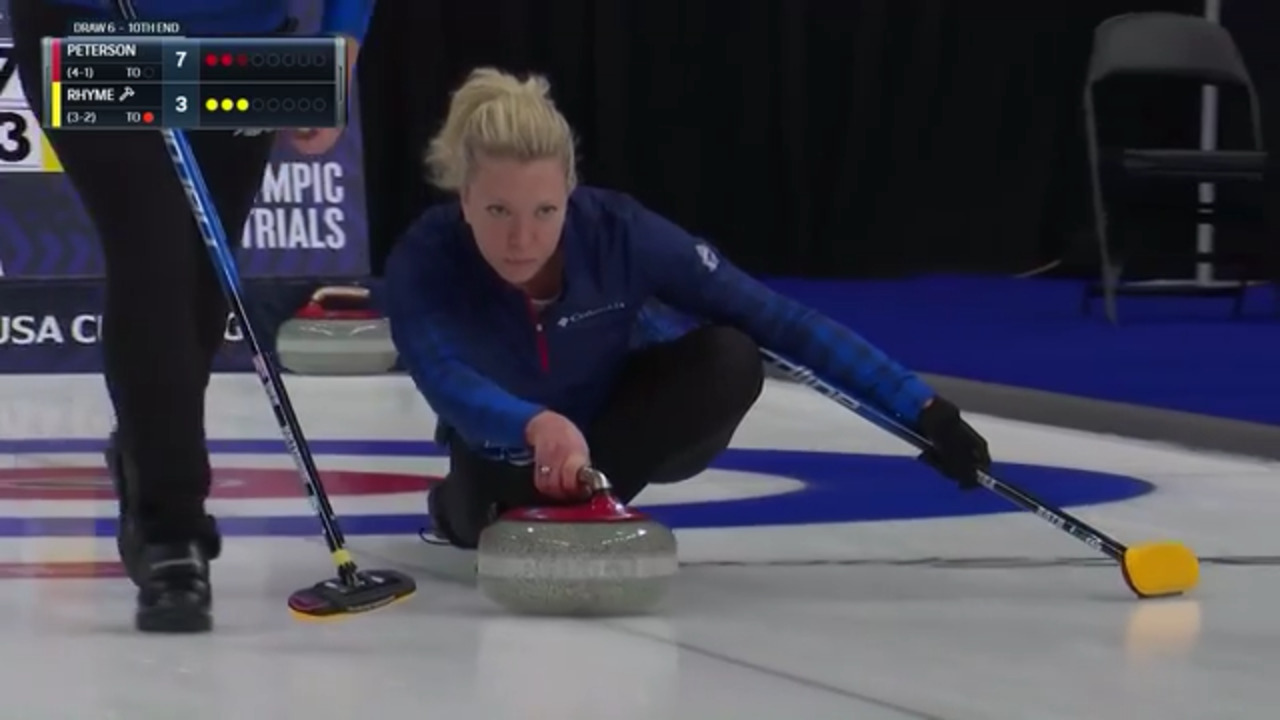 U.S. Olympic Team Curling Trials Highlights | Peterson vs. Rhyme