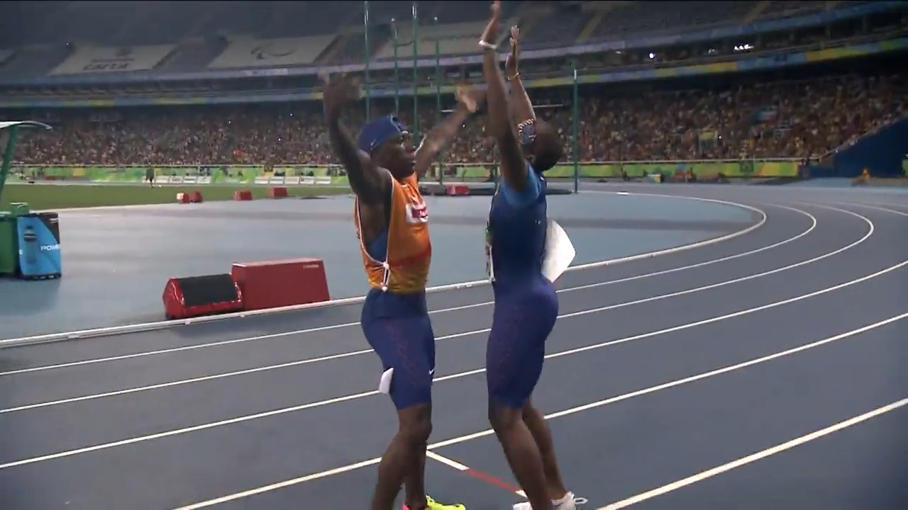 David Brown Takes Gold in Men's 100-Meter T11 Final | Para Track & Field | Rio 2016