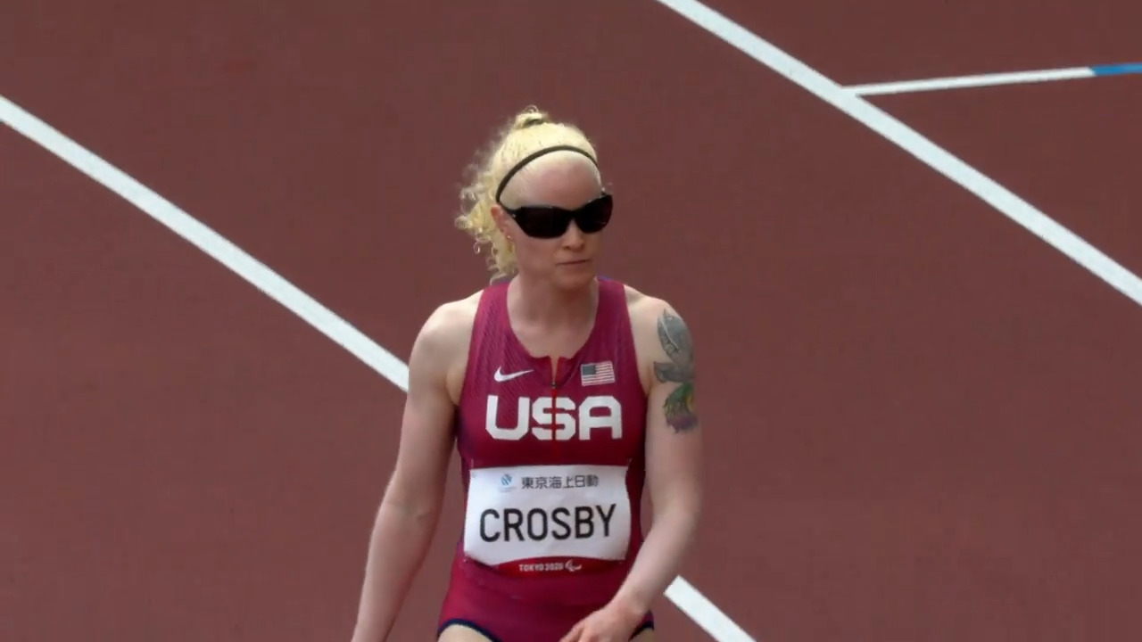 Kym Crosby Wins Her Semifinal Race En Route to Securing Bronze in the Women's 100-Meter T13 | Para Track & Field | Tokyo 2020