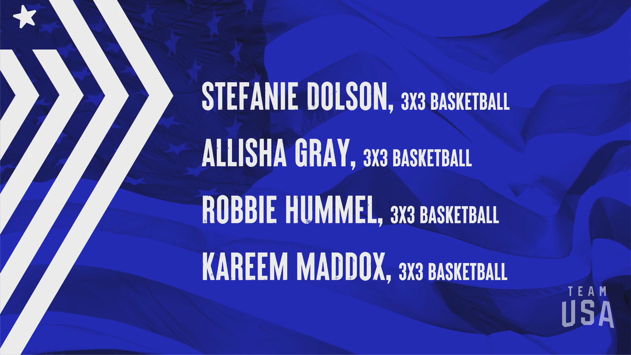 3x3 Basketball Stefanie Dolson, Allisha Gray, Robbie Hummel, Kareem Maddox | Tokyo 2020 Team USA Virtual Media Summit