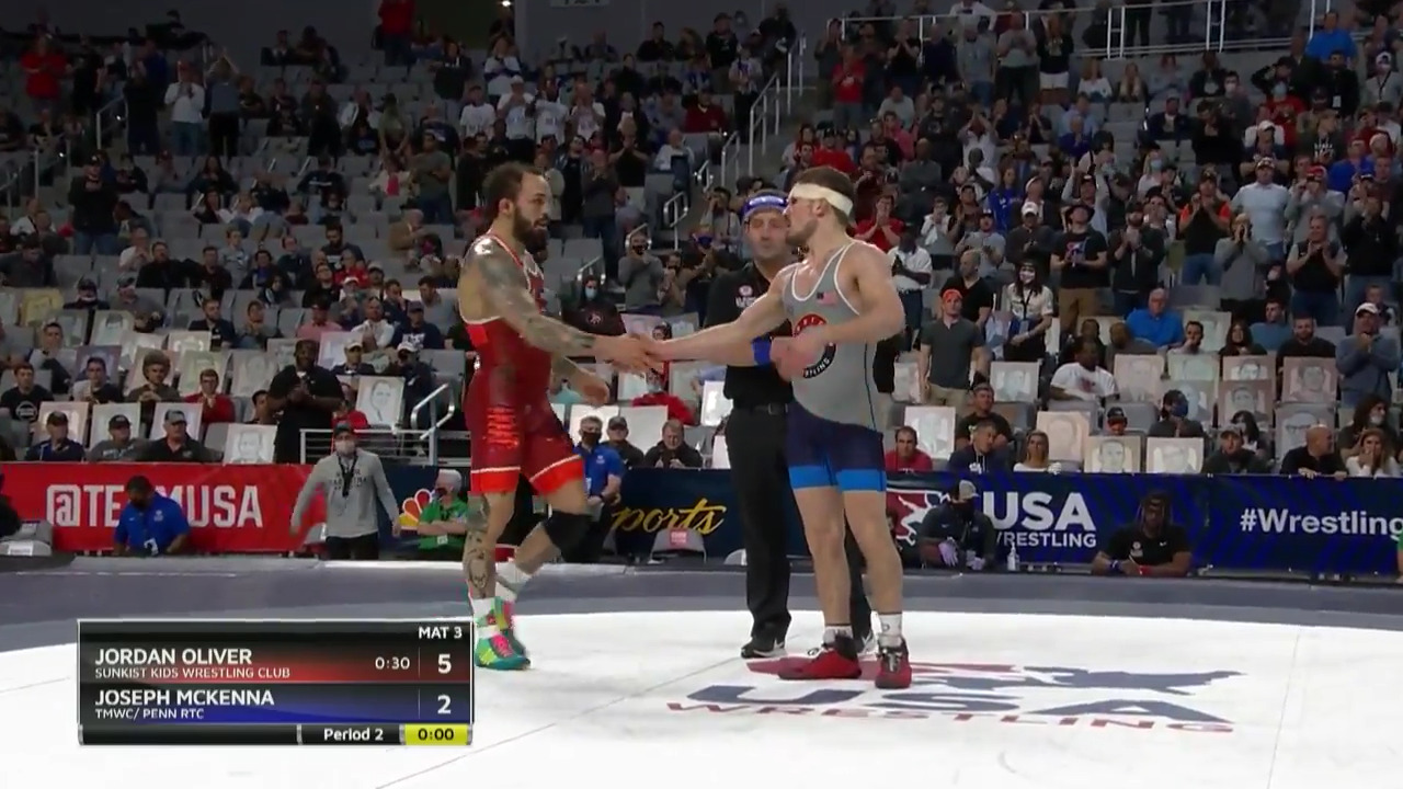 Jordan Oliver VS Joseph McKenna - Men's freestyle (65 kg.) | Wrestling U.S. Olympic Team Trials 2020
