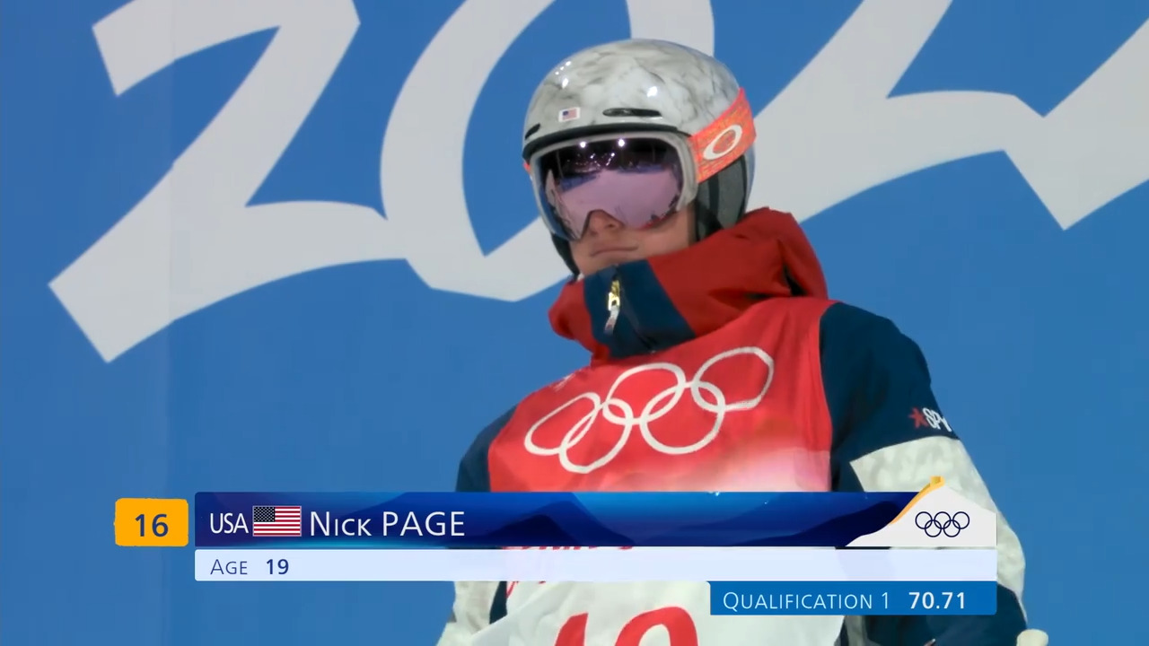 Team USA | Nick Page Competes in the Men's Freestyle Moguls