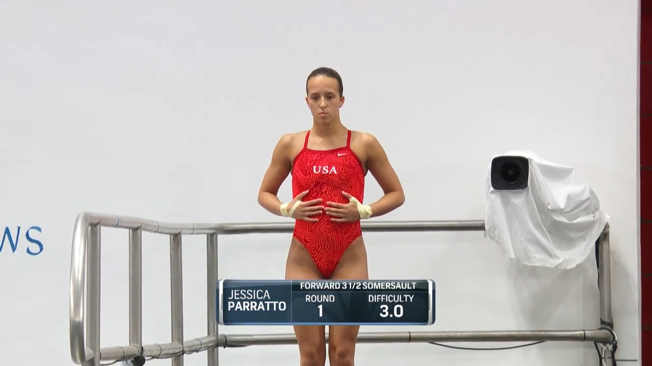 Jessica Parratto Dive #1 - 10-Meter Platform Semifinals | Diving U.S. Olympic Team Trials 2021