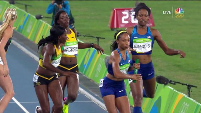 Allyson Felix Leads Team USA To Gold