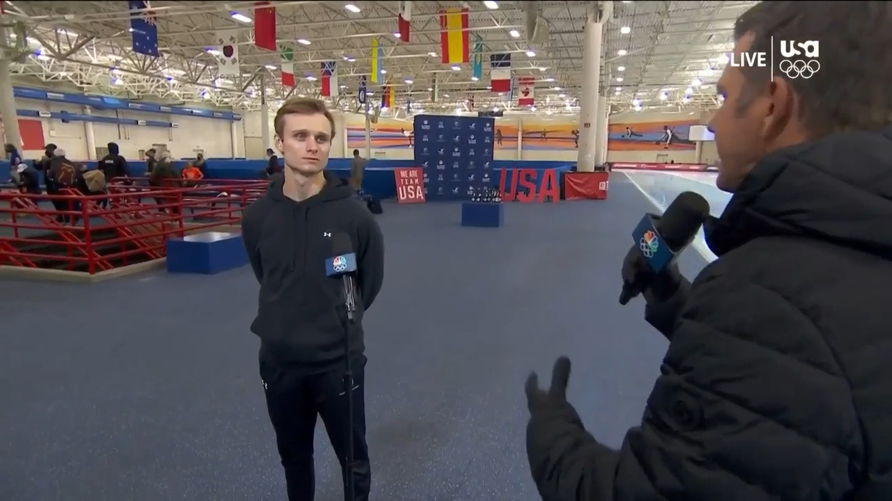 Ian Quinn Mass Start Interview | Long Track Speedskating U.S. Olympic Team Trials