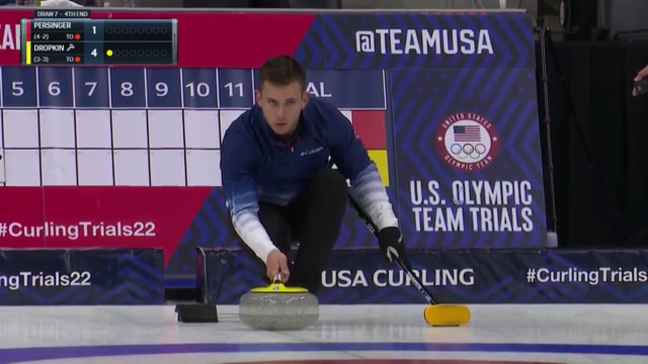U.S. Olympic Team Curling Trials Highlights | Persinger vs. Dropkin
