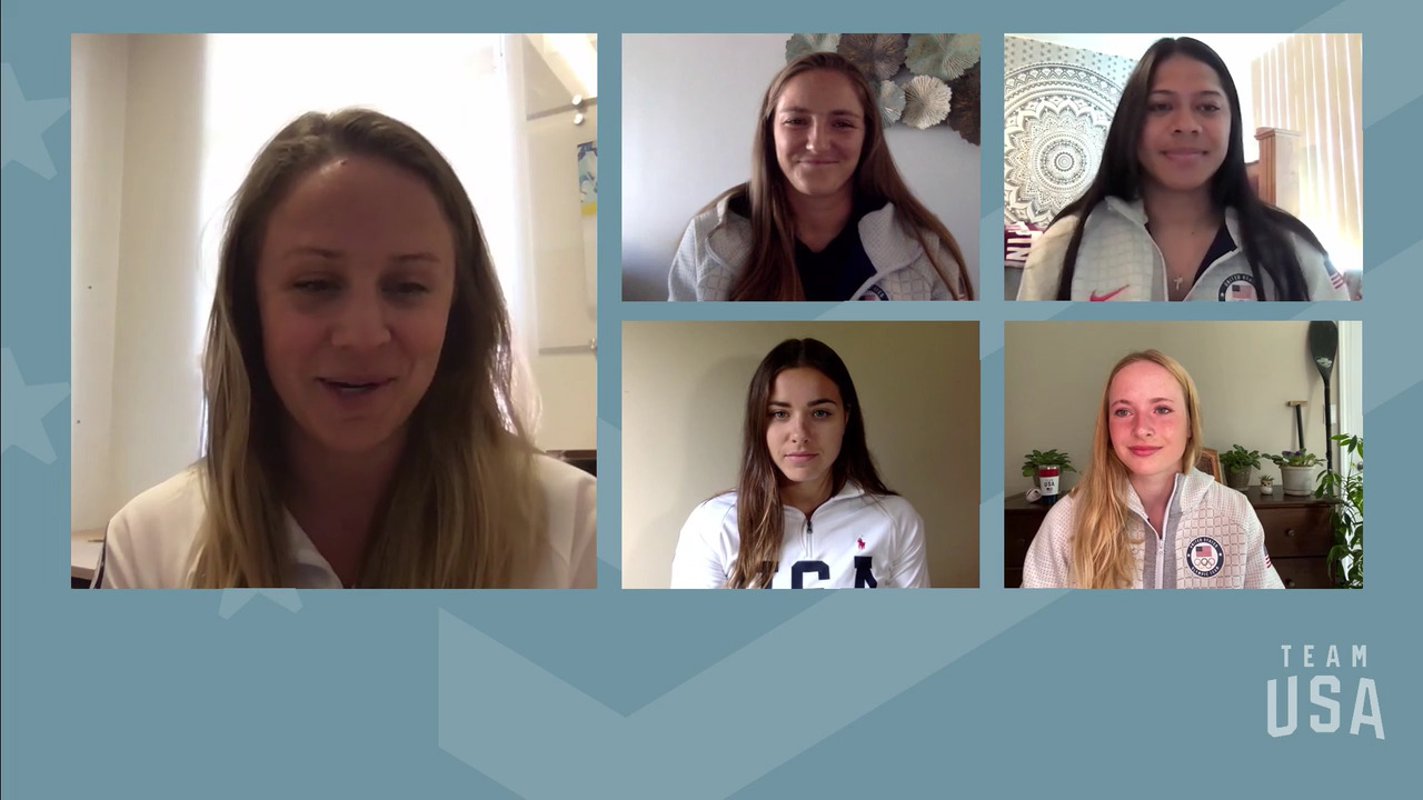 Nevin Harrison, Evy Leibfarth, Haylie McCleney, Dejah Mulipola  | Tokyo 2020 Team USA Virtual Media Summit
