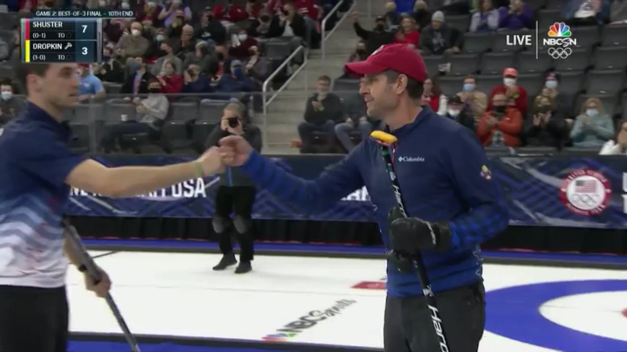 Team USA U S Olympic Team Curling Trials Highlights Final 2 Dropkin Vs Shuster