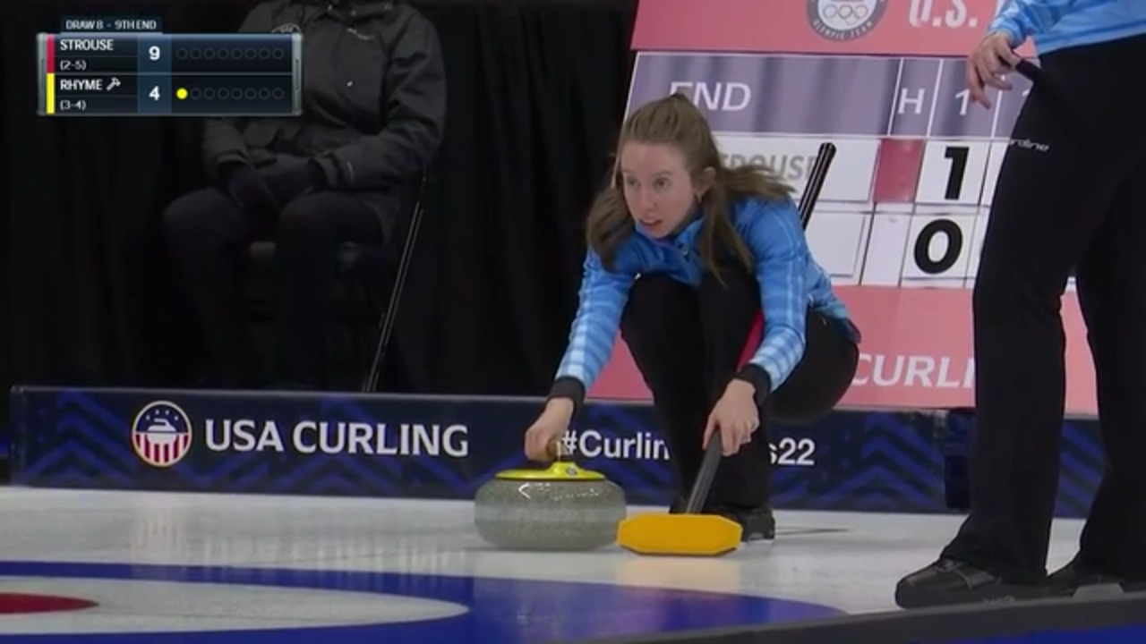 U.S. Olympic Team Curling Trials Highlights | Strouse vs. Rhyme