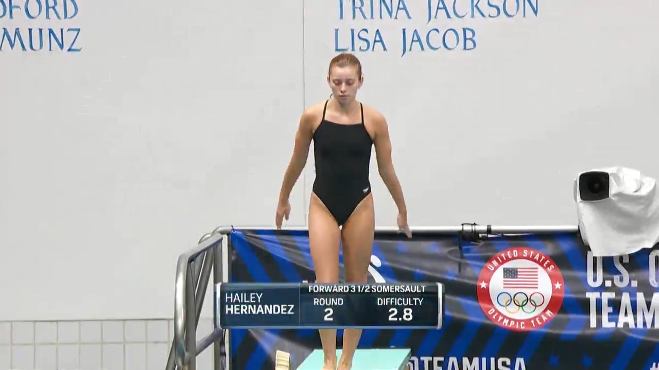 Hailey Hernandez Women's 3-Meter Springboard Semifinals | Diving U.S. Olympic Team Trials 2021