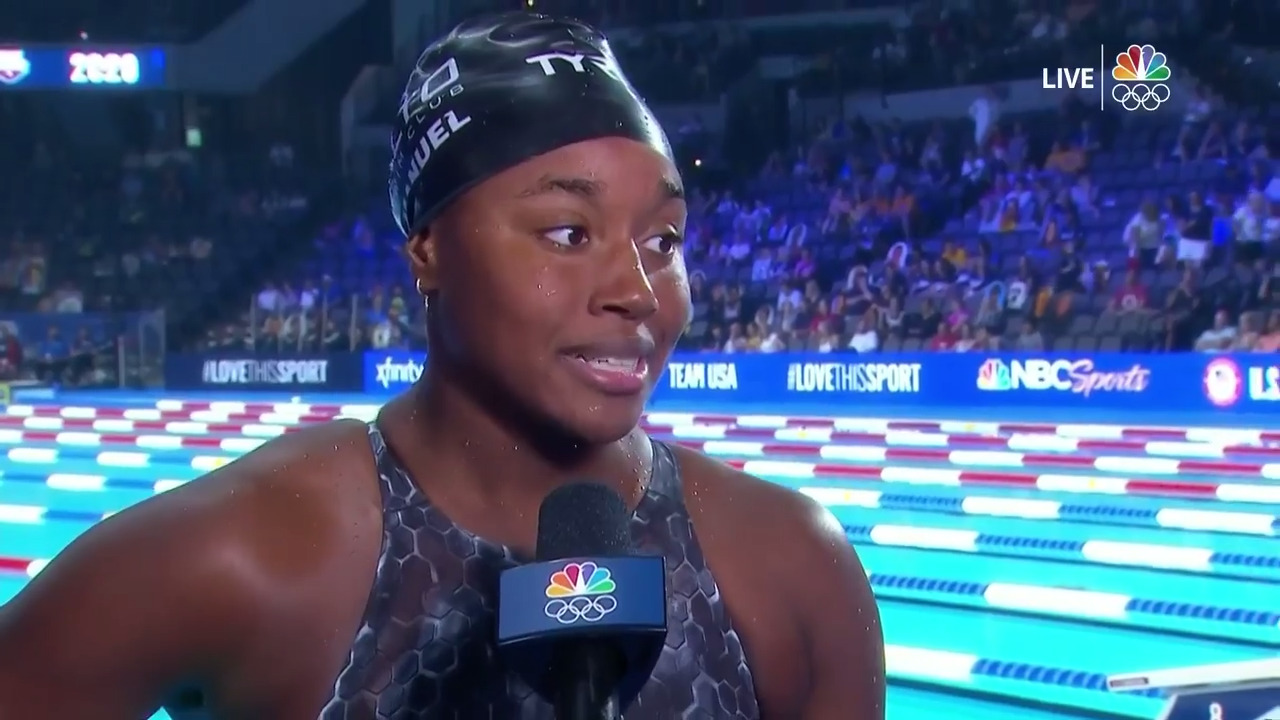 Simone Manuel Women's 50-Meter Freestyle Interview | Swimming U.S. Olympic Team Trials 2021