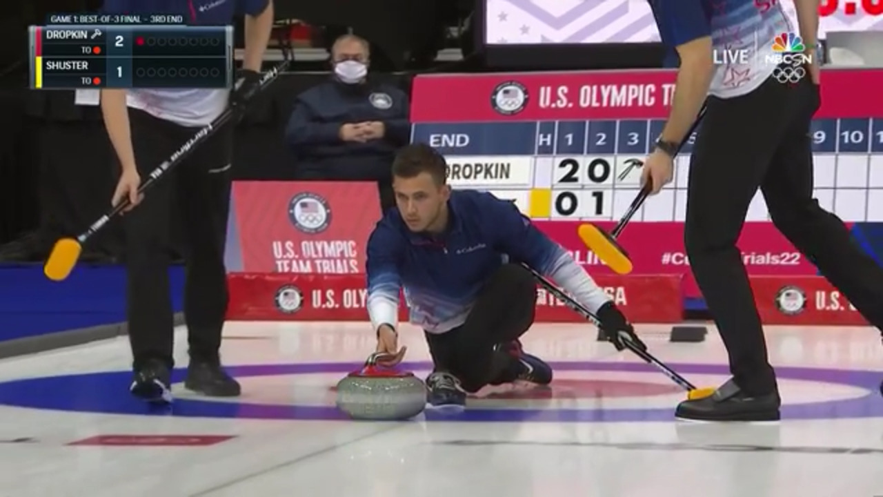 Team USA U S Olympic Team Curling Trials Highlights Final 1 Dropkin Vs Shuster