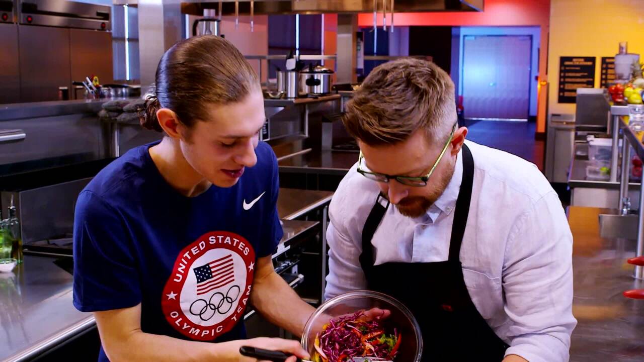 Cooking With Team USA | What Will Jason Brown's Ice Skates Chop?