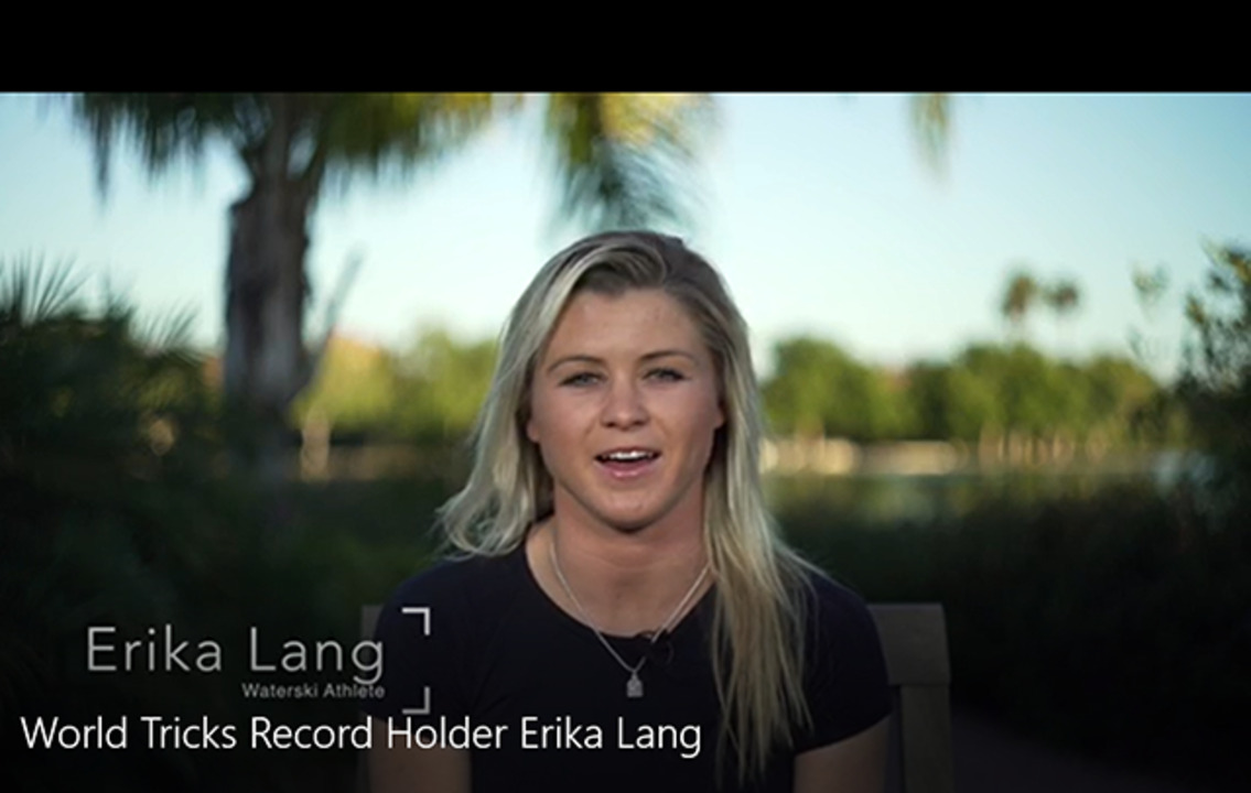 World Tricks Record Holder Erika Lang